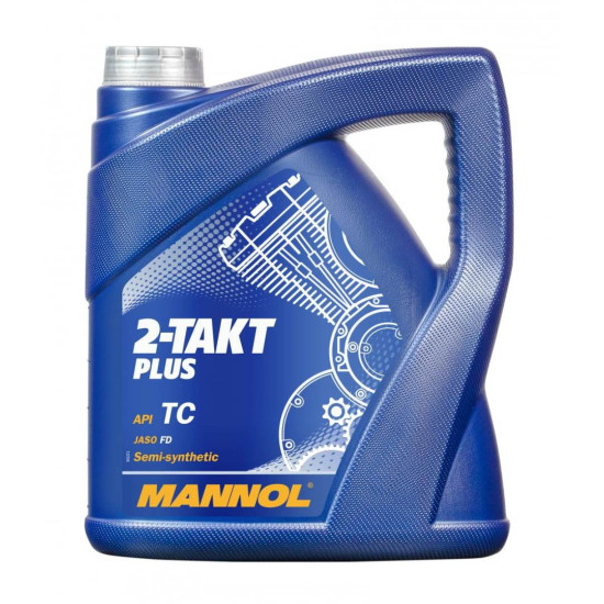 MANNOL 2T PLUS alyvos mišinys 4L (7204) pusiau sintetinis (4)