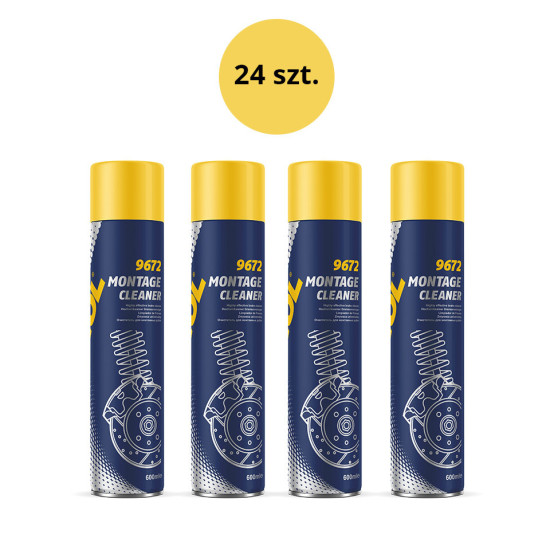 MANNOL MONTAGE CLEANER BRAKE DEGREASER 600ML (9672) - CARTON 24 PIECES (PACKAGE) (BRAKE CLEANER)