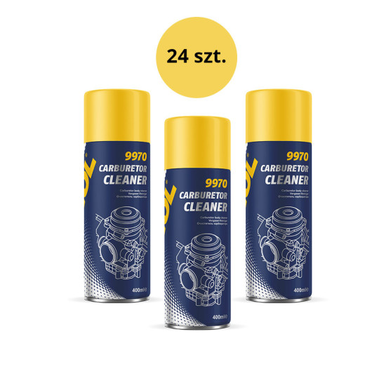 MANNOL CARBURETOR CLEANER 400ML - CARBURETOR CLEANING SPRAY (9970) - BOX OF 24 PIECES (PACKAGE)