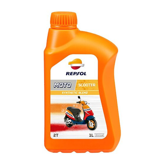 REPSOL variklio alyva 2T SMARTER SCOOTER 1L sintetinė (12) pakeičia RP149Y51