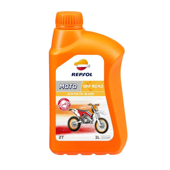 REPSOL ENGINE OIL 2T MOTO OFF ROAD 1L SYNTHETIC (12) (REPLACES RP147Z51)