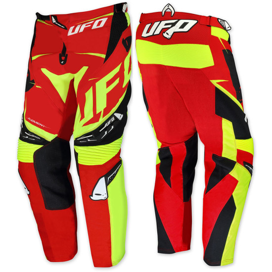 UFO pants ELEMENT color red/black/yellow FLUO size XXS / EU44 / US26