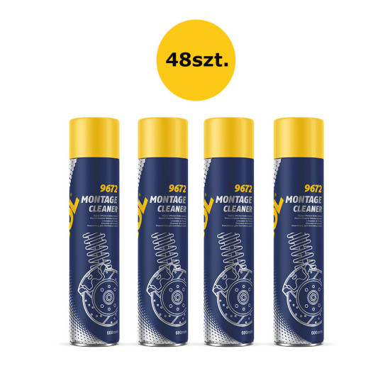 „MANNOL MONTAGE CLEANER BRAKE DEGREASER“ 600 ml (9672) – 48 vnt. pakuotė (stabdžių valiklis)