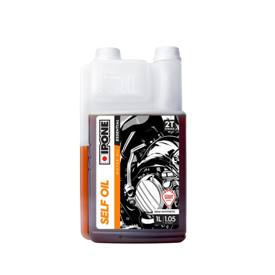 IPONE SELF OIL 2T SEMI-SYNTHETIC MIXTURE OIL 1L STRAWBERRY (WITH DISPENSER) (AKC) (15) REPLACES 800352