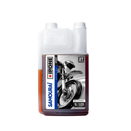 IPONE SAMOURAI 2T MIXTURE OIL 100% SYNTHETIC 1L ESTER (AKC) (15) REPLACES 800089