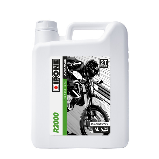 IPONE R2000 SEMI SYNTHETIC PLUS DISPENSER OIL 2T 4L (AKC) REPLACES 800378