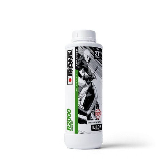 IPONE R2000 SCOOT STRAWBERRY 2T SEMI-SYNTHETIC PLUS DISPENSER OIL 1L (STRAWBERRY) (AKC) (15) REPLACES 800122