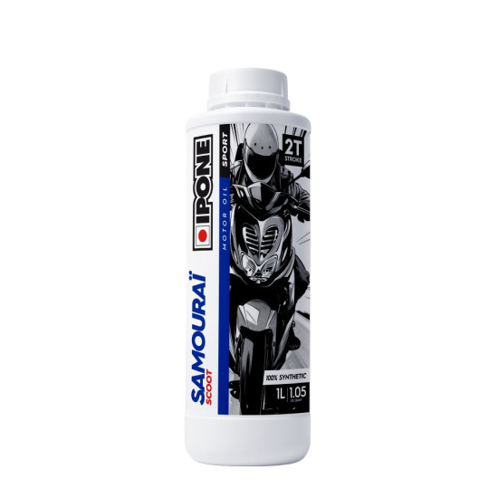 IPONE SAMOURAI SCOOT 2T DISPENSER OIL 100% SYNTHETIC 1L (AKC) (15) REPLACES 800117