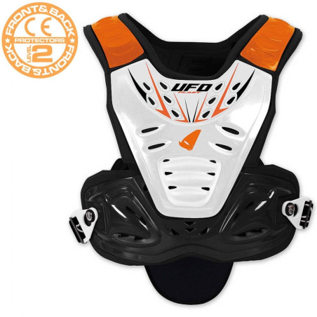UFO chest protector VALKYRIE 2 EVO BOY sleeveless long color black/yellow FLUO (CE LEVEL 2)
