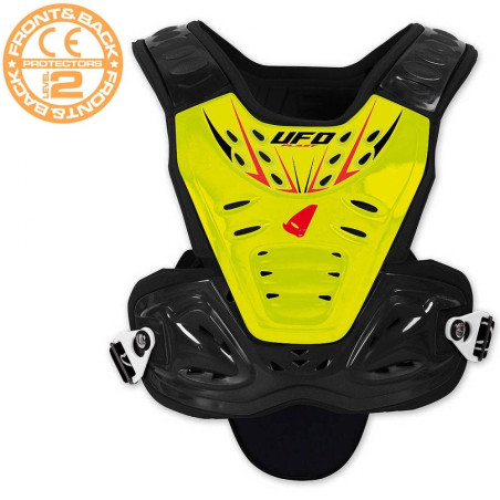 UFO chest protector VALKYRIE 2 EVO BOY sleeveless short color white/black/orange (CE LEVEL 2)