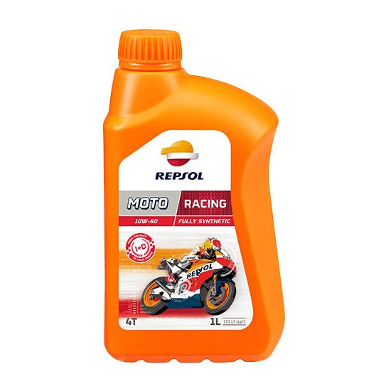 REPSOL 4T RACING ENGINE OIL 10W60 1L MA2 SYNTHETIC (12) - REPLACES RP160G51