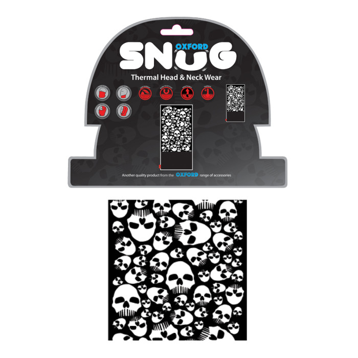 OXFORD collar SNUG SKULLS skull color white/black/ universal size