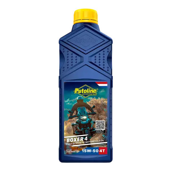 PUTOLINE 4T variklio alyva 100 % sintetinė BOXER 4 15W50 1L (AKC)