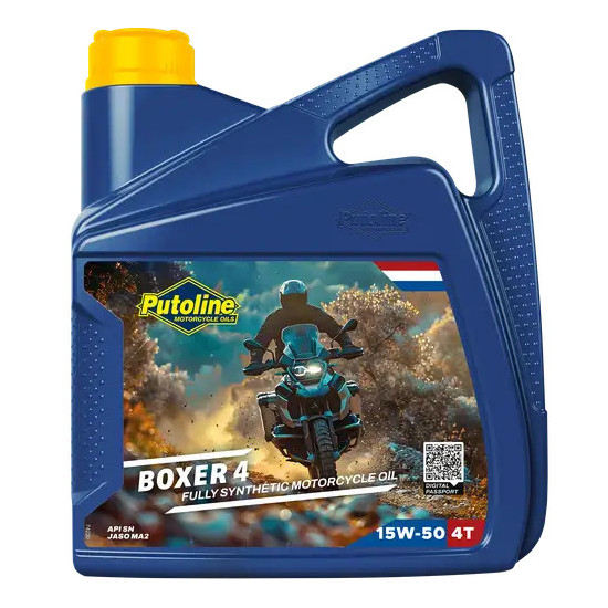PUTOLINE 4T variklio alyva 100 % sintetinė BOXER 4 15W50 4L (AKC)