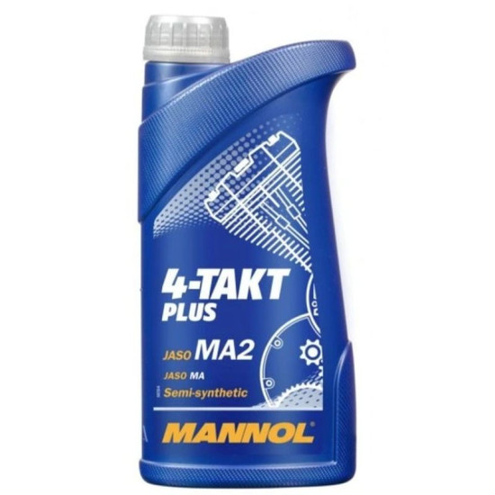 MANNOL ENGINE OIL 4T PLUS 10W40 1L (API SL, JASO MA / MA2) SEMI-SYNTHETIC (7202) - CARTON 40 PIECES (PACKAGE)