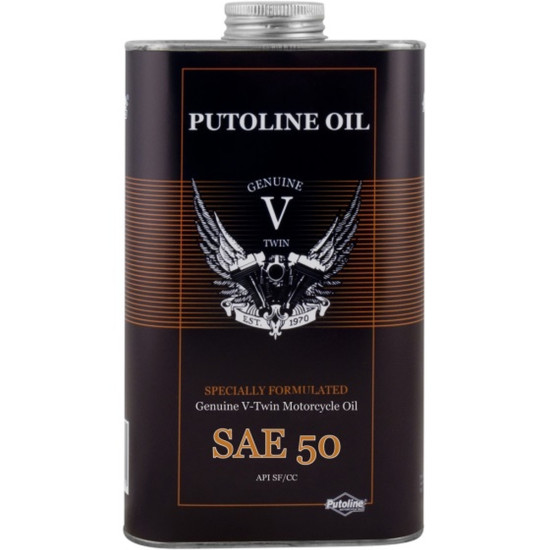 PUTOLINE 4T ORIGINALI V-TWIN VARIKLIŲ ALYVA SAE 50 1L (AKC)