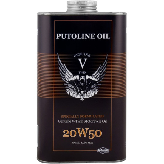 PUTOLINE GENUINE V-TWIN 4T ENGINE OIL 20W50 1L (AKC)