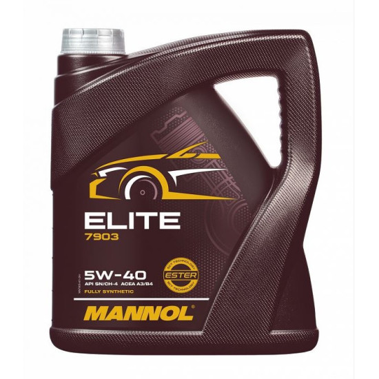 MANNOL ENGINE OIL 4T ELITE 5W40 4L (API SN / CH-4, JASO MA2) Pusiau sintetinė (7903) (4)