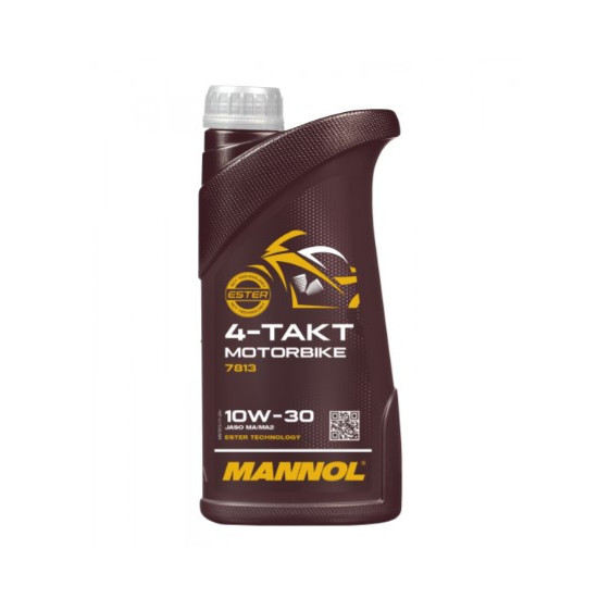 MANNOL ENGINE OIL 4T MOTORBIKE 10W30 1L SYNTHETIC ESTER TECHNOLOGY (JASO MA / MA2) (7813) (20)