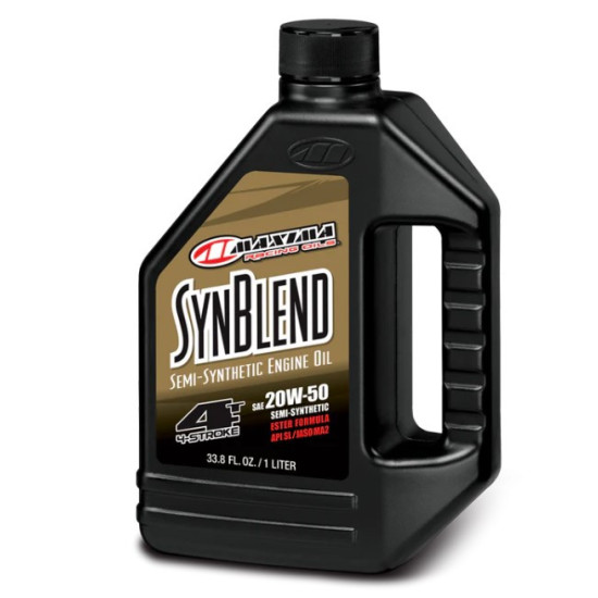„MAXIMA RACING OILS“ PUSIAU SINTETINIS VARIKLIŲ ALYVAS, SYN BLEND ESTER 20W50, 1 LITRAS (12) (AKC)