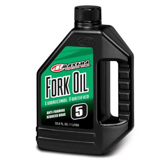 MAXIMA RACING OILS FORK OIL STANDARD HYDRAULIC 5WT. 1 LITER (12 oz) (AKC)