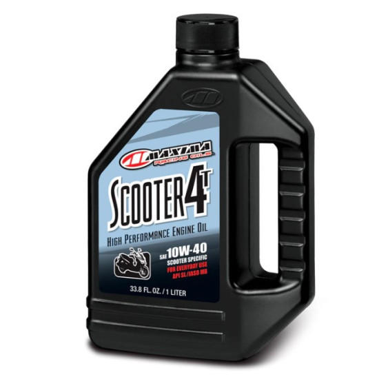 MAXIMA RACING OILS MINERAL ENGINE OIL SCOOTER 4T 10W40 1 LITER (12) (AKC)