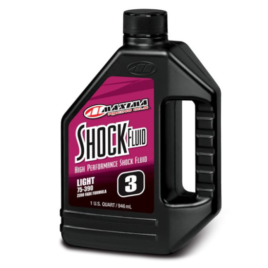 „MAXIMA RACING OIL“ CENTRAL SHOCK OIL RACING SHOCK FLUID LIGHT 75 / 390 3WT 946 ML (1 LITRAS) (12) (AKC)