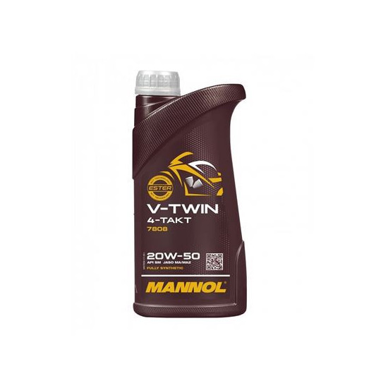 MANNOL ENGINE OIL 4T V-TWIN 20W50 1 L MA2 FULLSYNTHETIC (JASO MA / MA2, API SL) (20)