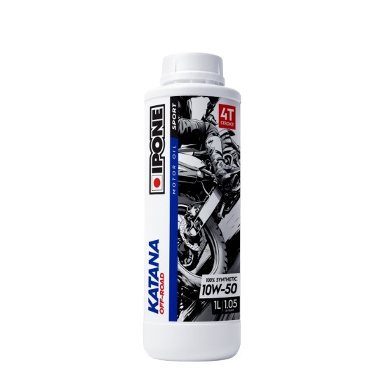 IPONE KATANA OFF ROAD 4T 10W50 VARIKLIO ALYVA 100 % SINTETINĖ 1L (ESTERIS, MA2) (AKC) (15) PAKEIČIA 800015