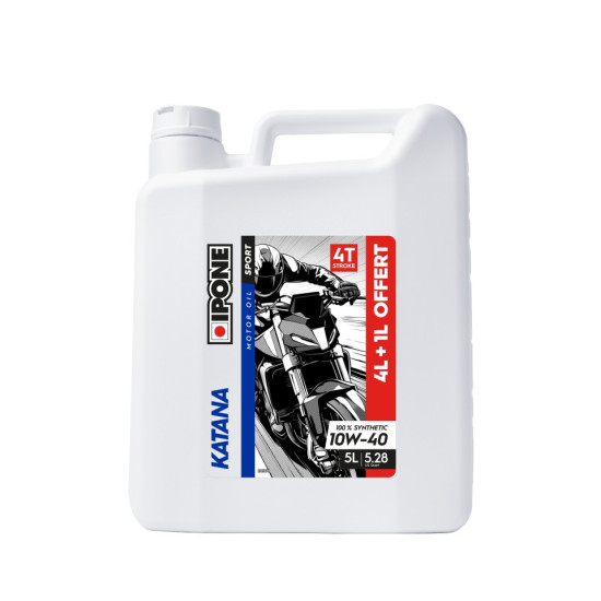 IPONE KATANA 10W40 ENGINE OIL 100% SYNTHETIC 5L (ESTER MA2) PROMOTION 4+1 (AKC) (4) REPLACES 800470