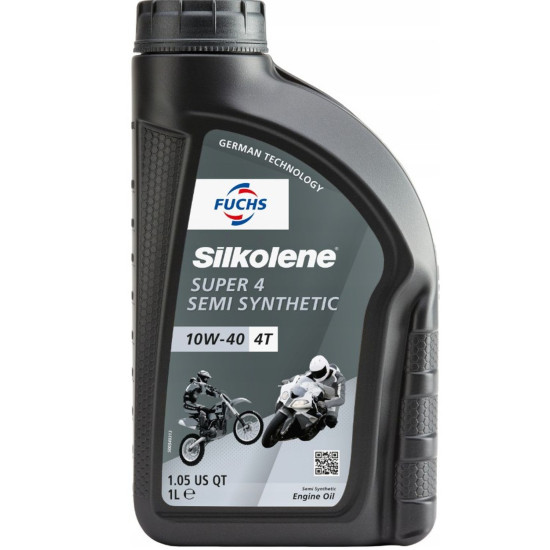 SILKOLENE FUCHS SEMI-SYNTHETIC MOTOR OIL SUPER 4 10W40 4T 1L