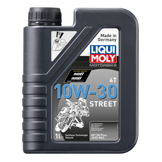 LIQUI MOLY MOTORBIKE 4T ENGINE OIL 10W30 STREET 1L (6)