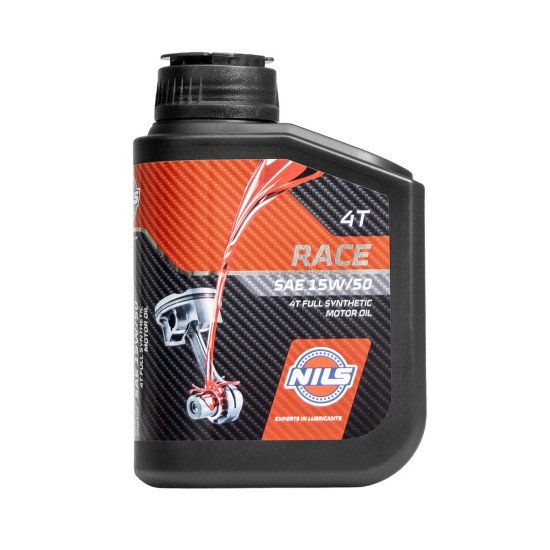 NILS ENGINE OIL 4T RACE SAE 15W50 100% SYNTHETIC 1L (AKC)