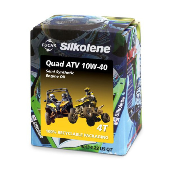 SILKOLENE FUCHS SEMI-SYNTHETIC ENGINE OIL QUAD ATV 4T 10W40 4L (CUB)