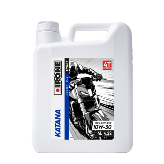 IPONE KATANA 10W30 ENGINE OIL 100% SYNTHETIC 4L (ESTER, MA2) (AKC) (6) REPLACES 800633