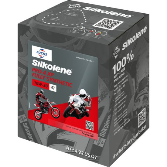 SILKOLENE FUCHS ENGINE OIL 100% SYNTHETIC ESTER PRO 4 XP 10W30 4L