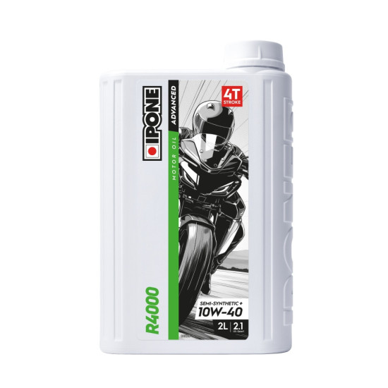 IPONE R4000 10W40 SEMI-SYNTHETIC PLUS MOTOR OIL 2L (ESTER, MA2) (AKC) (15) REPLACES 800029