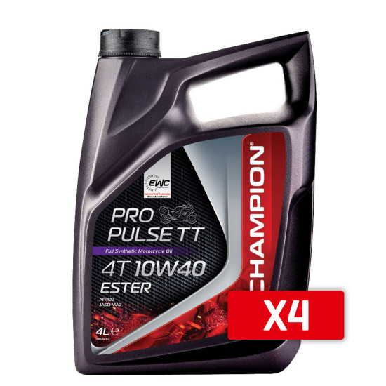 CHAMPION ENGINE OIL PROPULSE TT 4T 10W40 ESTER 4L MA2 SYNTHETIC (4 PCS) (AKC)