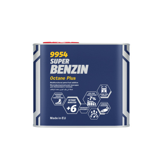 MANNOL SUPER BENZIN OCTANE PLUS 450ML - PADIDINA OKTANINĮ SKAIČIŲ, VALO DEGALŲ SISTEMĄ (9954) (24) - PAKEIČIA MN9989