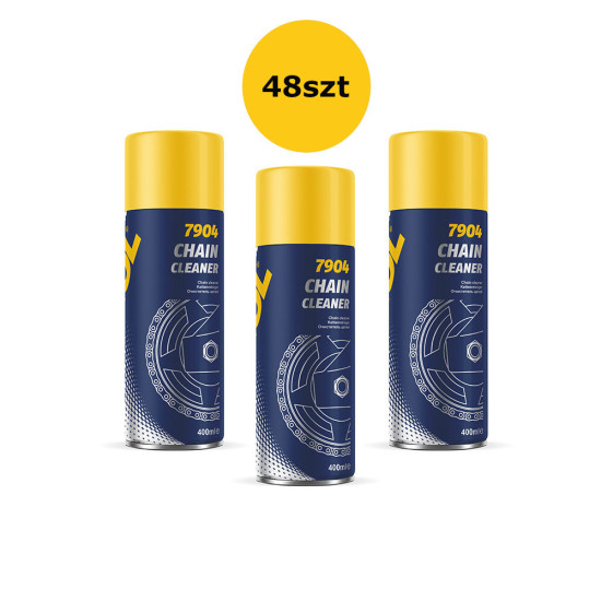 MANNOL grandinių valiklis 400 ml - grandinės valymo purškiklis (7904) - dėžutė 48 vienetai (pakuotė)