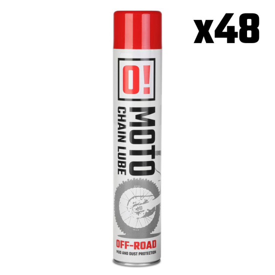 OMOTO 48 dalių purškiamas grandinių tepalas 750 ml visureigiams O! grandinių tepalas (O!MOTO) (OLE-023) (48 dalių pakuot