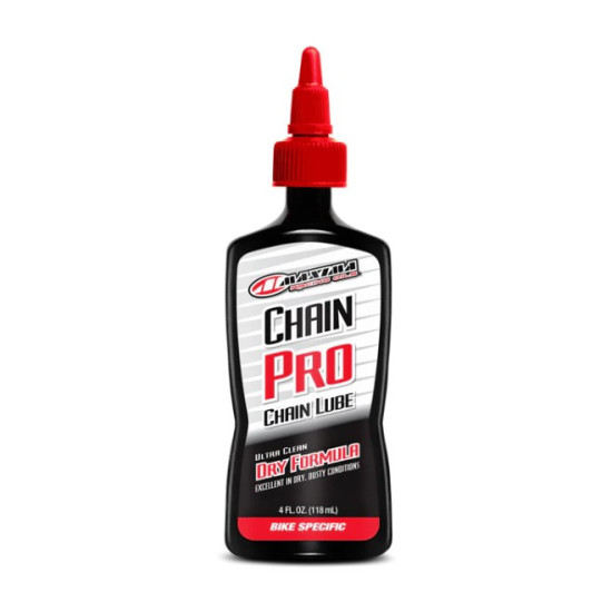 „MAXIMA RACING OILS“ dviračių grandinių alyva, sausa formulė sausoms sąlygoms, 118 ml (12) (AKC)