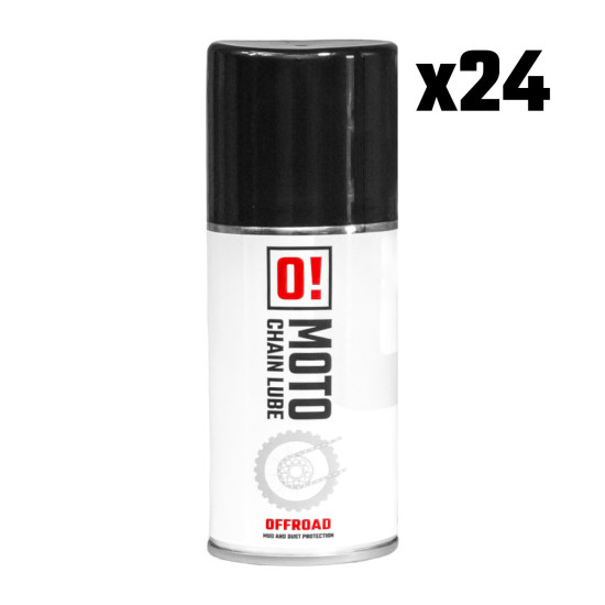 OMOTO 24-PIECE SPRAY CHAIN LUBE 150ML OFF ROAD O! CHAIN LUBE (O!MOTO) (OLE-042) (PACK OF 24)
