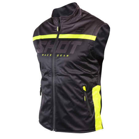 SHOT RACING (2022) liemenė BODYWARMER LITE 2,0 BLACK NEON YELLOW spalva juoda/geltona dydis S