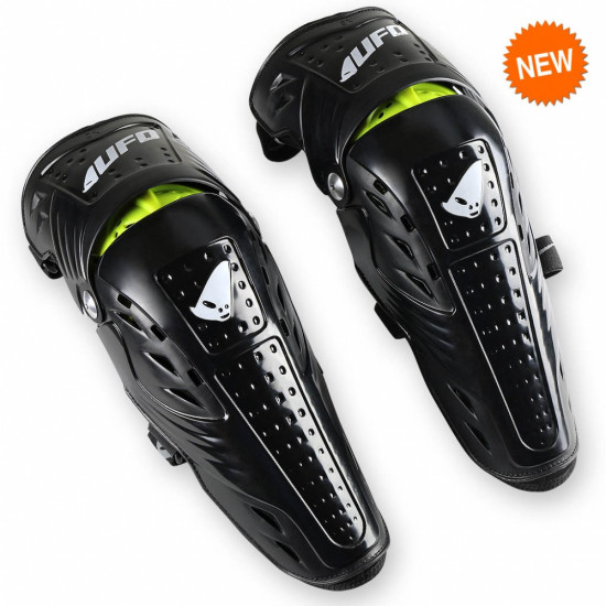 UFO knee protectors SYNCRON EVO with hinge color black / NEON