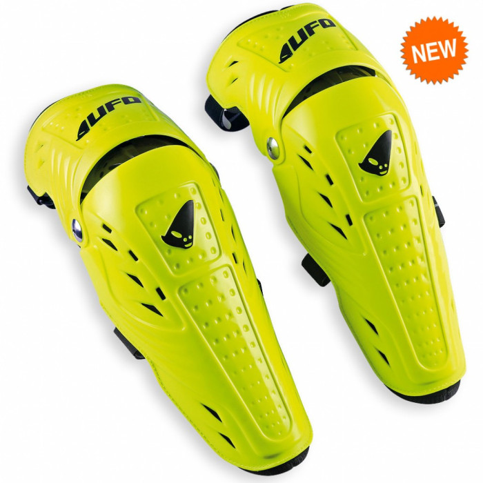 UFO knee protectors SYNCRON EVO with hinge color NEON / black