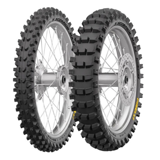 PIRELLI TIRE 110 / 90-19 SCORPION MX32 MID SOFT NHS 62M TT REAR DOT 01-42 / 2025