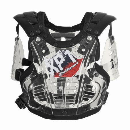 POLISPORT chest protector model XP1 MINI KID CLEAR color transparent