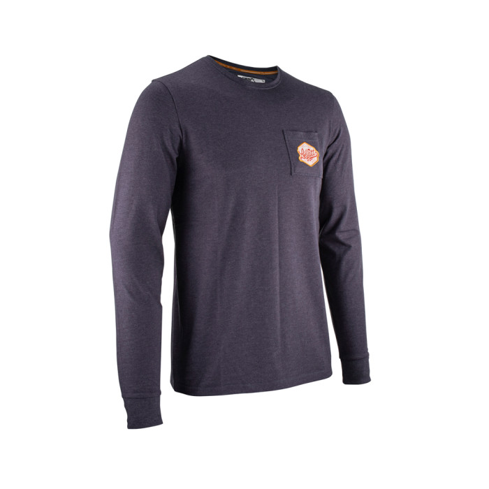 LEATT (NEW 2023) T-shirt LONG SHIRT RETRO color dark gray size XL