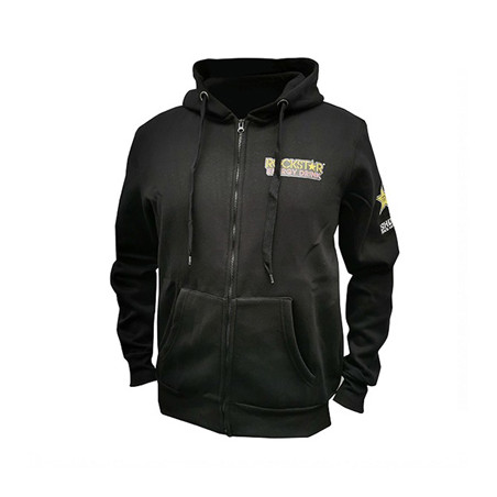 SHOT RACING (2021) džemperis su gobtuvu HOODIE MAN ROCKSTAR POSH spalva juoda dydis L